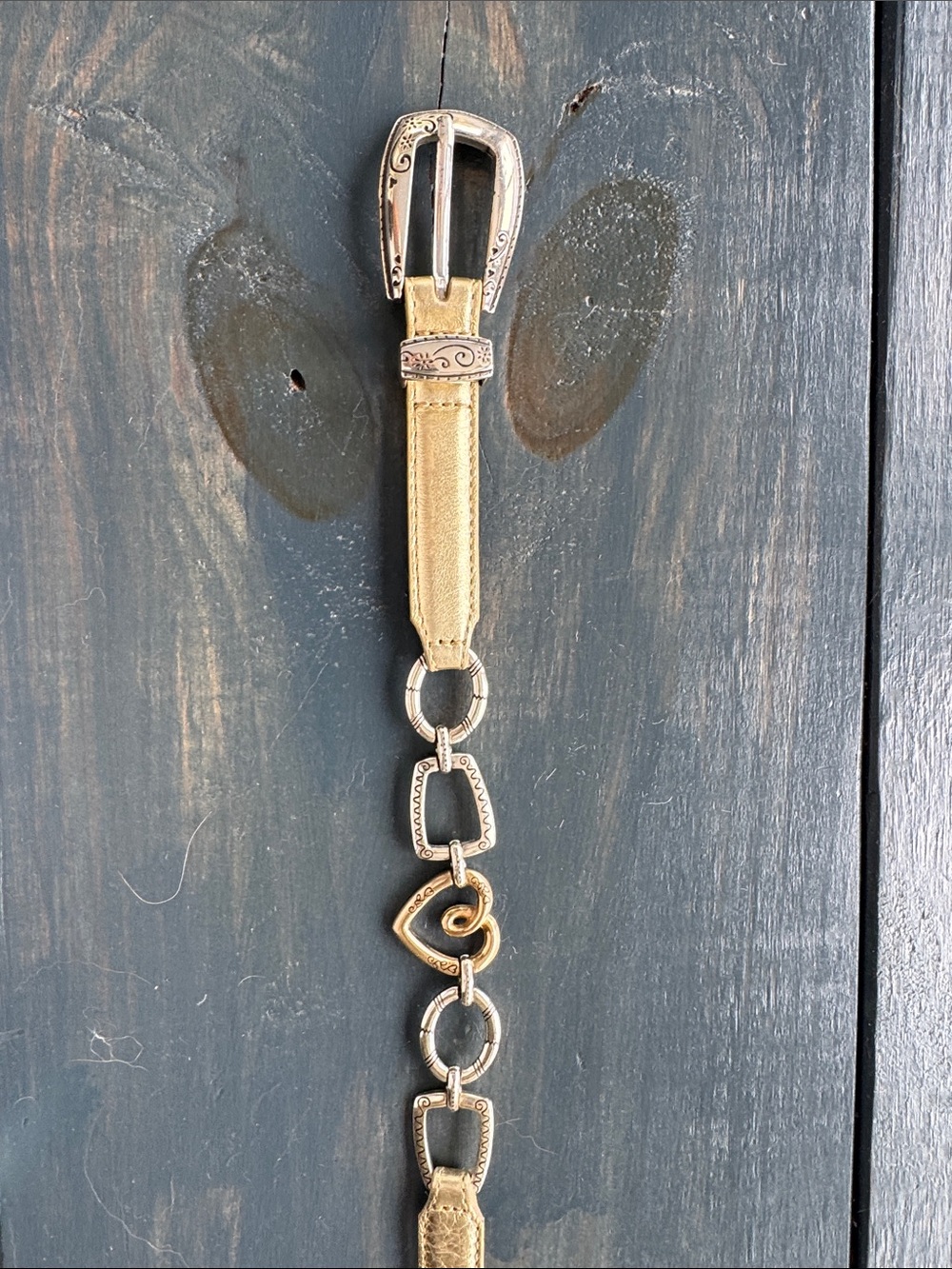 Brighton Gold Chain Accent Women's Belt